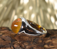 Bague en opale en argent sterling 925, bague ovale en opale éthiopienne, bague statement en opale sertie, cadeau fait main pour elle, pierre de naissance d'octobre