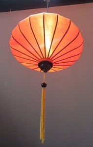 Linterna de Hoi An, Linternas Colgantes de Seda Hechas a Mano, Lámpara Decorativa Vietnamita, Decoración para Bodas y Hogar, Tamaño 35cm, Artesanía Auténtica - Product Image 5