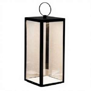 Handmade Modern Selling Metal & Glass <b>Lantern</b> With Matt <b>Black</b> Finished Metal Candle <b>Lanterns</b> for Outdoor Home Decor Customized - Product Image 2