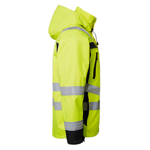 Chaqueta de seguridad para hombre, impermeable, reflectante, fluorescente, amarilla, para trabajo en invierno, diseño personalizado OEM, EN20471 EN343 - Product Image 4