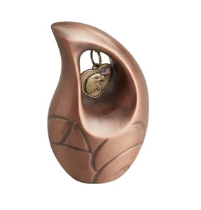 Urnas Funerarias de Metal en Forma de Lágrima, Recubiertas de Cobre, para Guardar Cenizas, Urnas Conmemorativas para Cremación - Product Image 2