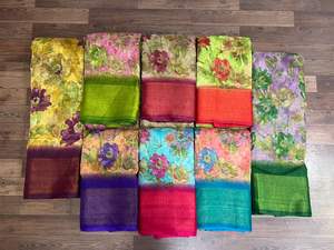 cotton daily wear casual saree Premium Quality Soft Pure Cotton Daily Wear Casual Saree for Women Printed Patterns - Product Image 4