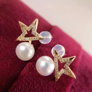 Exquisite Freshwater Pearl <b>Drop</b> <b>Earrings</b> with S925 <b>Silver</b> Needle Design Beaded Mantou and Sky Dream Collection - Product Image 2