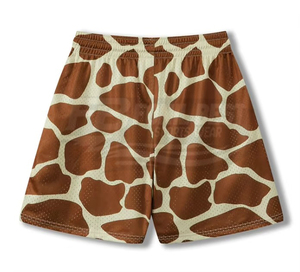 Solid Color High Quality 100% Polyester Sublimation Shorts Double <b>Layer</b> Medium Stretch Breathable Quick Dry Elastic Waist Canvas - Product Image 2