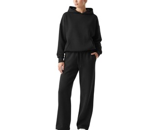 Ensemble de jogging OEM avec poches latérales pour femme, tenue toutes saisons, prix d'usine, faible MOQ, disponible - Product Image 4