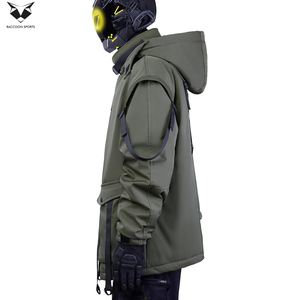 Ropa de Calle Otoñal Verde Oliva, Multibolsillos, Cortavientos, Impermeable, Ligera, Transpirable, de Alto Rendimiento, Buena Calidad, Única - Product Image 4