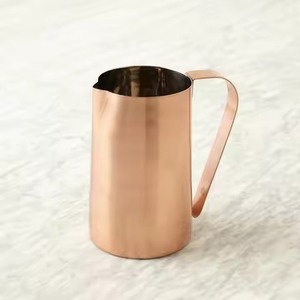 Stylish Design <b>Copper</b> Pitcher Jug Smooth Water Drinkware for Kitchen Dining <b>Table</b> Use - Product Image 5
