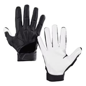 Gants de football américain en cuir de qualité supérieure, style 2025, avec logo personnalisé, gants d'entraînement durables pour les joueurs et les équipes - Product Image 5