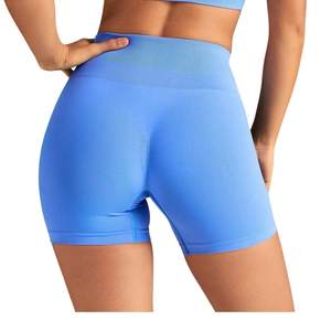 Shorts de Yoga Elásticos para Mujer, al Por Mayor, Personalizados, Transpirables, con Elasticidad en Cuatro Direcciones, Ligeros, de Spandex/Poliéster, para Gimnasio y Running, OEM ODM - Product Image 5