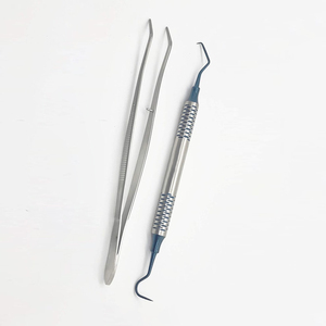 Set de Examen Dental de 3 Piezas, Kit de Diagnóstico Básico con Espejo, Explorador y Pinzas, Kit de Higiene Dental de Acero Inoxidable - Product Image 4