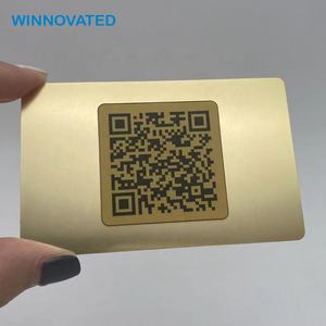 Tarjeta <span class=keywords><strong>de</strong></span> Visita Metálica NFC <span class=keywords><strong>de</strong></span> Lujo con Logotipo Grabado y Código QR - Product Image 5
