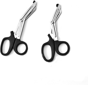 Ciseaux à pansements, Ciseaux de traumatologie, Ciseaux médicaux (lot de 2), Ciseaux d'infirmière de 7,5 pouces, Ciseaux chirurgicaux, Ciseaux pour infirmières, Urgence - Product Image 2