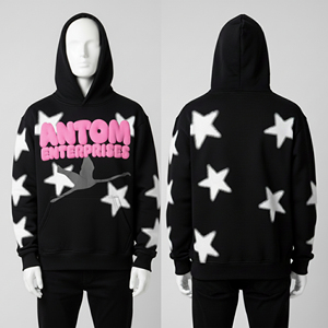 Sweat à capuche zippé vintage de haute qualité, en coton épais 100% French Terry, broderie personnalisée, anti-rétrécissement, pour homme - Product Image 2