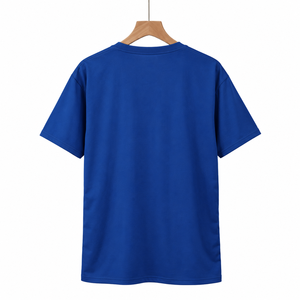 เสื้อยืดคอกลมผู้ชายคุณภาพสูง ผ้าฝ้าย 100% ไม่หดตัว สไตล์วินเทจ ลายทางเฉียง ทรงปกติ  สามารถสั่งทำป้ายโลโก้ได้ - Product Image 3