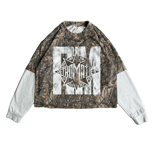 Vintage <b>Camo</b> Print Football Jersey Long Sleeve Men Oversized Streetwear Athletic Graphic T Shirt Casual Sports <b>Top</b> - Product Image 3