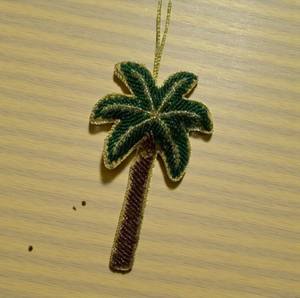 งานปักลายต้นไม้หรูหราแบบซารี – ของตกแต่งผนังผ้าปักเลื่อมและลูกปัด สำหรับขายส่งและสั่งซื้อจำนวนมาก | พวงกุญแจปักลาย - Product Image 2