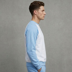 Sudaderas Extra Grandes de Felpa 100% Algodón para Hombre, Cuello Redondo, Estilo Hombros Caídos, Ropa de Invierno, Sudaderas de Dos Tonos para Hombre - Product Image 2