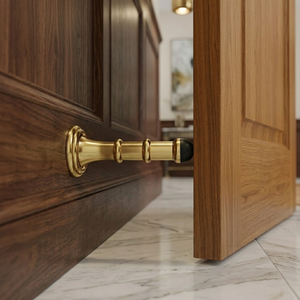 ชุดอุปกรณ์ประตูทองเหลืองแท้สุดหรู ดีไซน์โบราณ |   ตัวกันกระแทกประตู, ตัวล็อคประตูสำหรับเด็ก, ตะขอ และชุดอุปกรณ์ประตูแบบหนาพิเศษ - Product Image 3