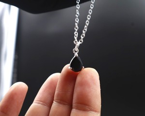 Tourmaline Pear <b>Emerald</b> Cut Necklace Natural Gemstone <b>Pendant</b> Handmade Elegant Jewelry Gift for Women Fashion - Product Image 2