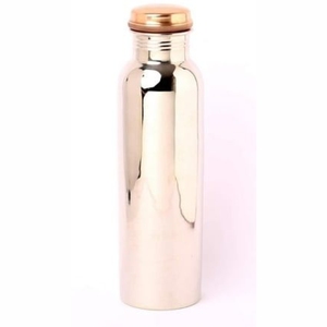 Pure Copper Water <b>Bottle</b> Ayurvedic Health Jointless Metal Drinkware Wholesale Custom Logo Eco Friendly Copper <b>Flask</b> Water <b>Bottle</b> - Product Image 1