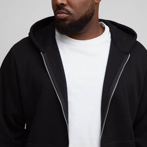 High Quality Custom Logo 450g 100% Cotton <b>Lightweight</b> Fleece Winter Blank Oversized Plus Size Men's <b>Hoodies</b> Made in Pakistan - Product Image 3