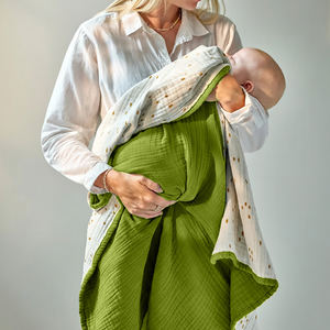 100% Cotton Soft Breathable <b>Blanket</b> Gentle Breathable Cozy <b>Blanket</b> for <b>Newborns</b> and Infants - Product Image 2