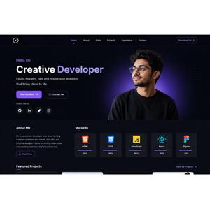 Meilleur service de développement de sites web de portefeuille : Créez un site web de portefeuille personnalisé et responsive pour les designers, les développeurs et les agences - Product Image 3