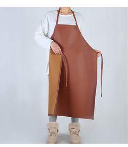 Delantal de Cuero PU sin Mangas, Resistente al Agua y al Aceite, Diseño Extralargo, Uso Térmico, Antidesgarros, Venta al por Mayor - Product Image 2