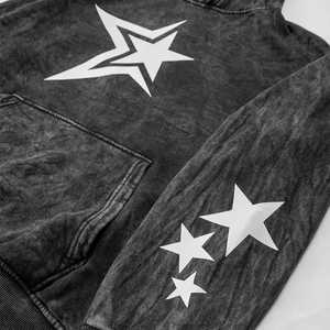 Pakistan Manufactured Autumn Acid Wash Hoodies Digital Printing Custom Logo Colors High Quality Polyester/Cotton Lined Casual - Product Image 4