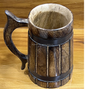 Tasses en bois naturel pour les commandes en gros conceptions personnalisées de l'Inde - Product Image 2