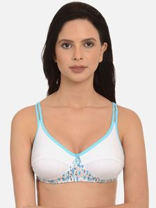 Sujetador sin relleno de algodón y poliéster, semirrígido, suave, transpirable, para uso diario, cómodo, ropa interior femenina, sujetador ajustable para uso diario. - Product Image 3
