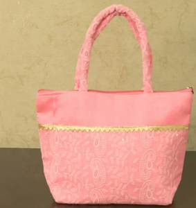 Sac traditionnel fait main Chikankari Designer pour cadeau de noël pochette sac à main faveur de mariage en gros Lot - Product Image 1