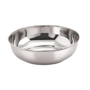 Bol en métal poli au design minimaliste, compatible lave-vaisselle, pour servir les aliments, vaisselle de table, bols en acier inoxydable - Product Image 1