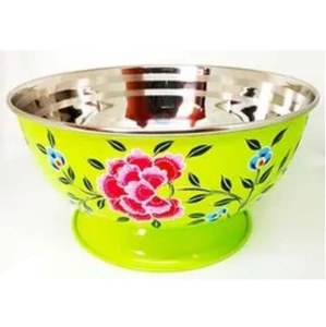 Bol de service en aluminium émaillé tendance pour fruits secs, noix et snacks, à prix raisonnable - Product Image 1