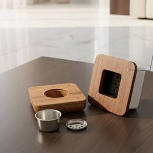 Brûleur d'encens carré en bois Bakhoor, porte-parfum Oud arabe, décoration de Ramadan, décoration de table de mariage, vente en gros, exportation - Product Image 4