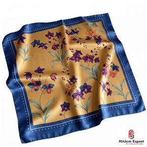 Écharpe carrée de mode personnalisée haut de gamme en tissu léger, fabricant OEM ODM, produits textiles personnalisés Mahé, commandes en gros - Product Image 4
