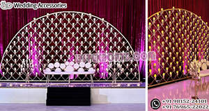 Supports muraux à bougies en métal très uniques pour les mariages, les salles d'événements et les plus jolis décors de scène de mariage - Product Image 6