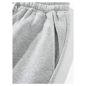 Men's Solid Thermal Lined <b>Drawstring</b> Waist Pants Plain Casual Comfy Loose Fitting <b>Trousers</b> for Fall Winter Warm Lounge Pants - Product Image 4