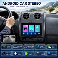 Autoradio Android HANTUE Carplay Écran QLED 8 pouces RGB 4G 64G Android 15 Stéréo multimédia pour Renault Dacia 2013-2017
