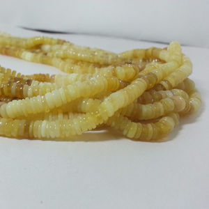 Cuentas de Ópalo Amarillo Natural de 5mm y 6mm, Forma de Neumático, Corte Liso, Gemas en Hilo, Precio al por Mayor en Línea, Tendencias Alibaba 2026 - Product Image 3