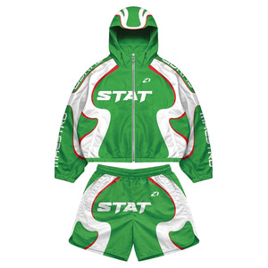 Vente en gros de survêtements de sport coupe-vent personnalisés avec logo, ensembles de vestes coupe-vent en nylon respirant à coupe régulière, sweats à capuche – Fabricants USA - Product Image 4