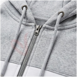 Ensemble de survêtement gris pour homme, manches longues, col montant, fermeture éclair sur le devant, logo, couleur unie, respirant, coupe classique, vêtements d'automne - Product Image 4