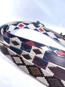 Cinturones Deportivos Personalizados de Cuero Genuino para Hombre, Cinturones de Equitación con Bordado Argentino, Cinturón de Cuero William Polo para Hombre - Product Image 3