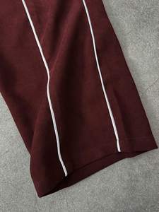 Ensemble veste légère et respirante à cordon de serrage avec finitions colorées et pantalon de sport ample et droit pour homme en polyester/nylon réfléchissant - Product Image 6