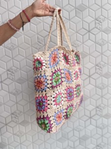 มาใหม่ล่าสุดฤดูร้อนชายหาดฟางกระเป๋าโบฮีเมียนโครเชต์กระเป๋าถือHandmadeผู้หญิงไหล่กระเป๋าหญ้าทะเลสไตล์Macrameกระเป๋า - Product Image 2