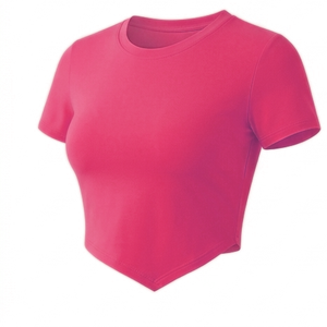 Vente en gros de crop tops pour femmes au design unique, crop tops en tricot sans manches pour femmes, couleur unie, décontracté et adapté au travail - Product Image 3