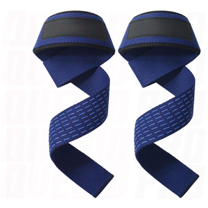 Sangles de poignet de musculation robustes avec logo personnalisé, en coton et cuir durables, pour haltérophilie, powerlifting et fitness. - Product Image 3