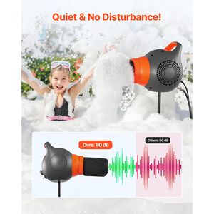 Macchina Sparabolle per Feste con Supporto a Treppiede 115W, Generatore di Bolle Portatile per Eventi in Giardino e Piscina - Product Image 4