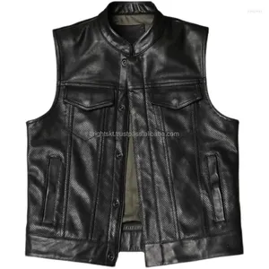 Nouveau personnalisé H a r l y D a v i d s o n cuir moto gilet moto gilet noir cuir gilet haute qualité gilet 2024 - Product Image 1