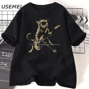 Camiseta ajustada corta en blanco de algodón/bambú/fibra 100% personalizada al por mayor, camiseta de marca con logotipo informal liso para hombre - Product Image 5
